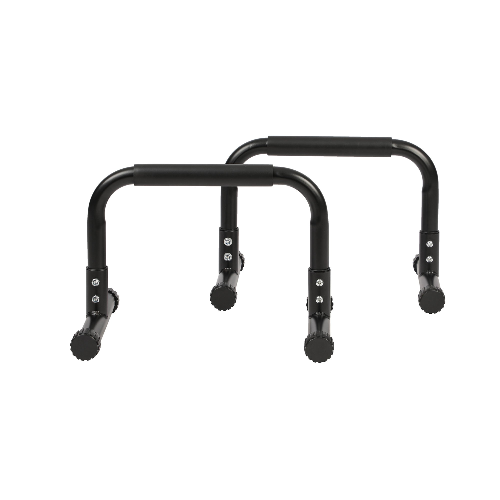 HolaHatha Mini Dip Bar w/Adjustable Foot & Non Slip Foot Covers, Black(Open Box) - VMInnovations