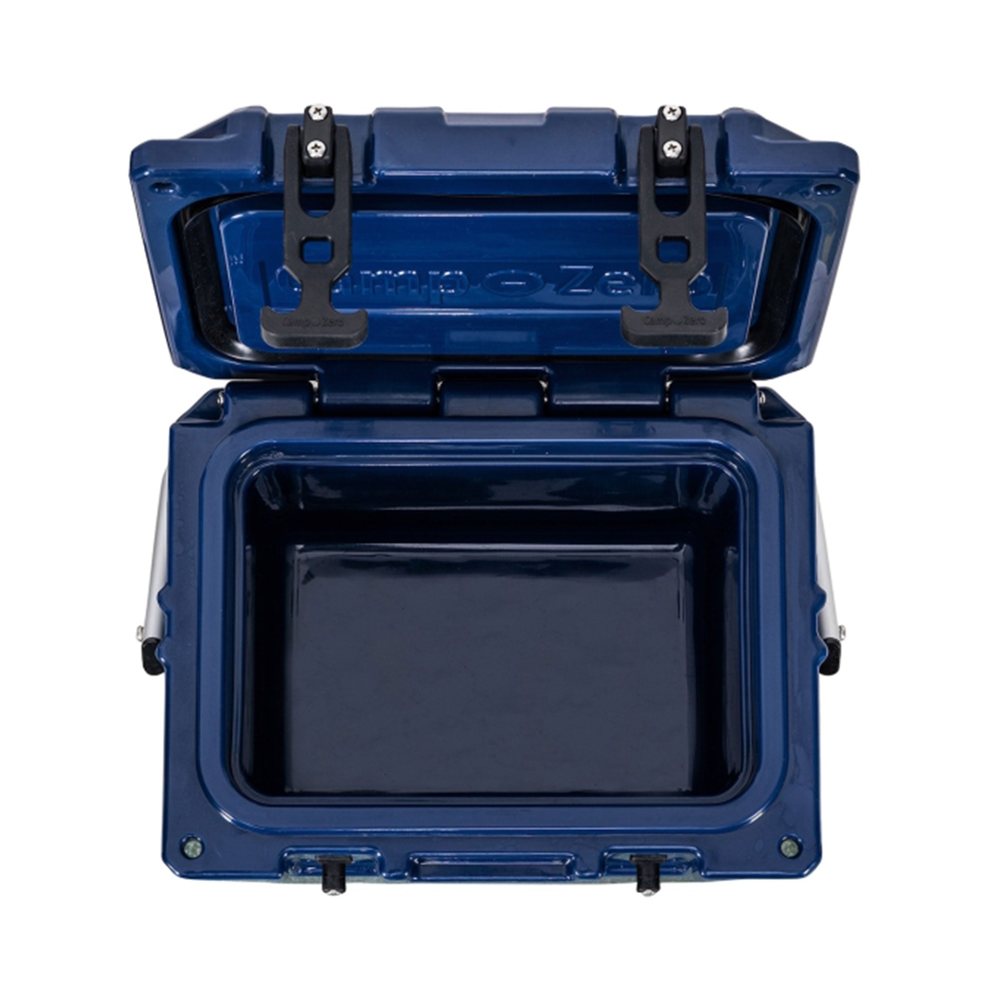 CAMP-ZERO 10 Liter 10.6 Quart Lidded Cooler with 2 Molded In Cup Holders, Navy - VMInnovations