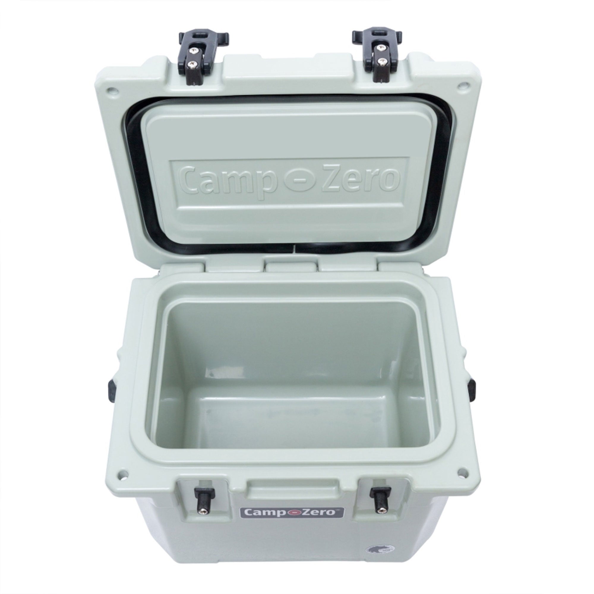 CAMP-ZERO 10 Liter 10.6 Quart Lidded Cooler with 2 Molded In Cup Holders, Sage - VMInnovations