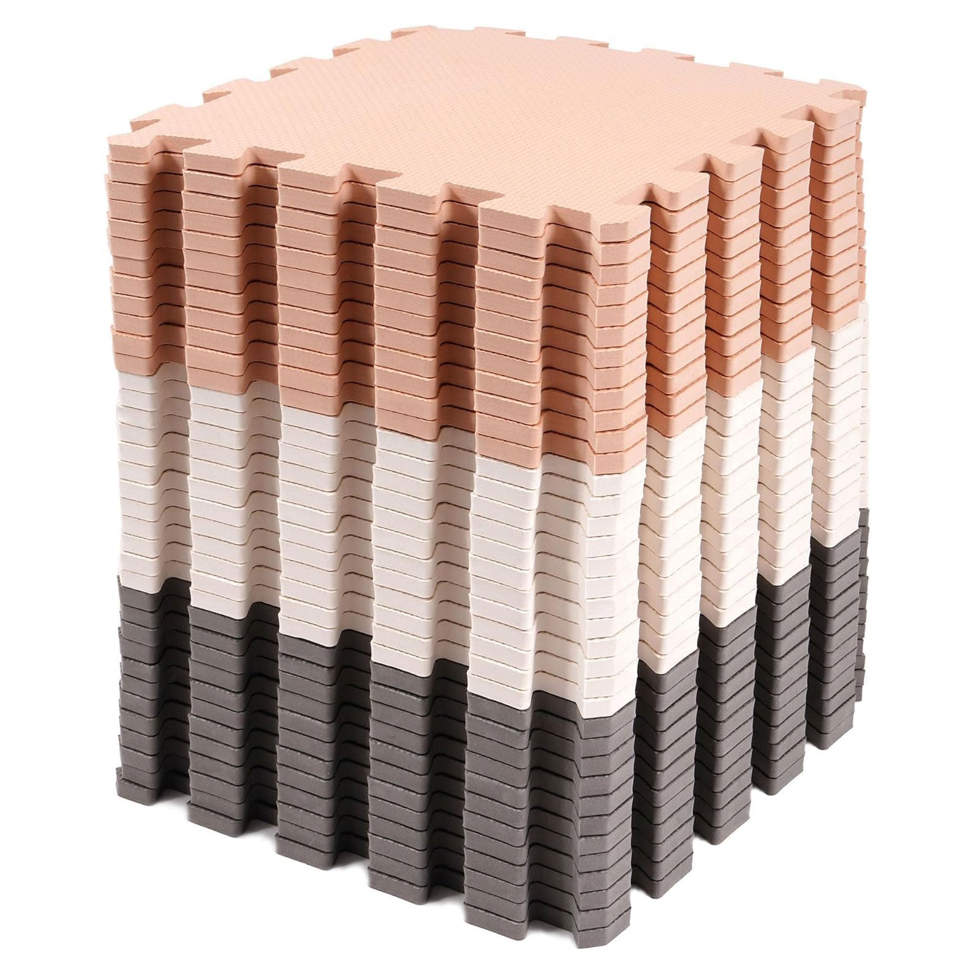 BalanceFrom 16 Tile Thick Interlocking Puzzle Foam Exercise Mat (Open Box)