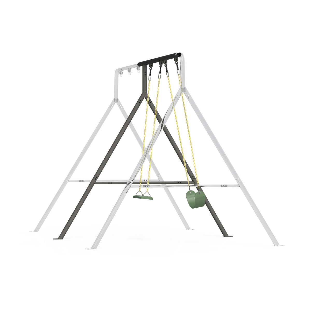 gobaplay Modular Steel Adventure Swing Set Extension, Multicolor (Open Box)