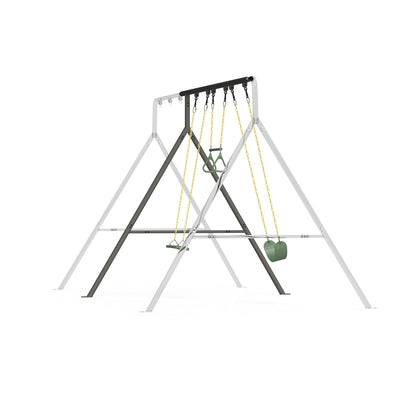 gobaplay Modular Steel Outdoor Adventure Swing Set Extension Package, Multicolor