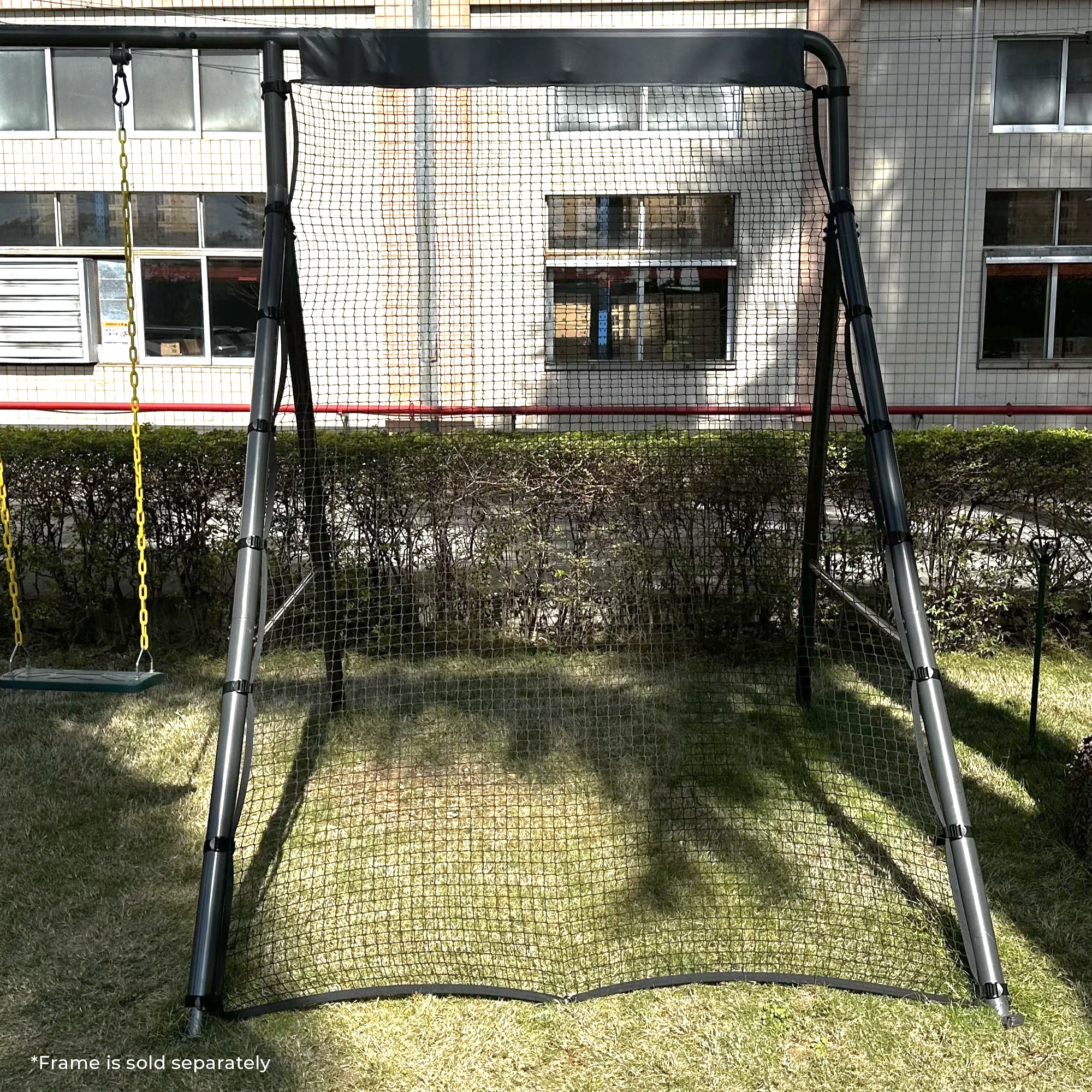 gobaplay Bounce Back Net , 126”x75” Rebounder Attachment, Swingset Not Included