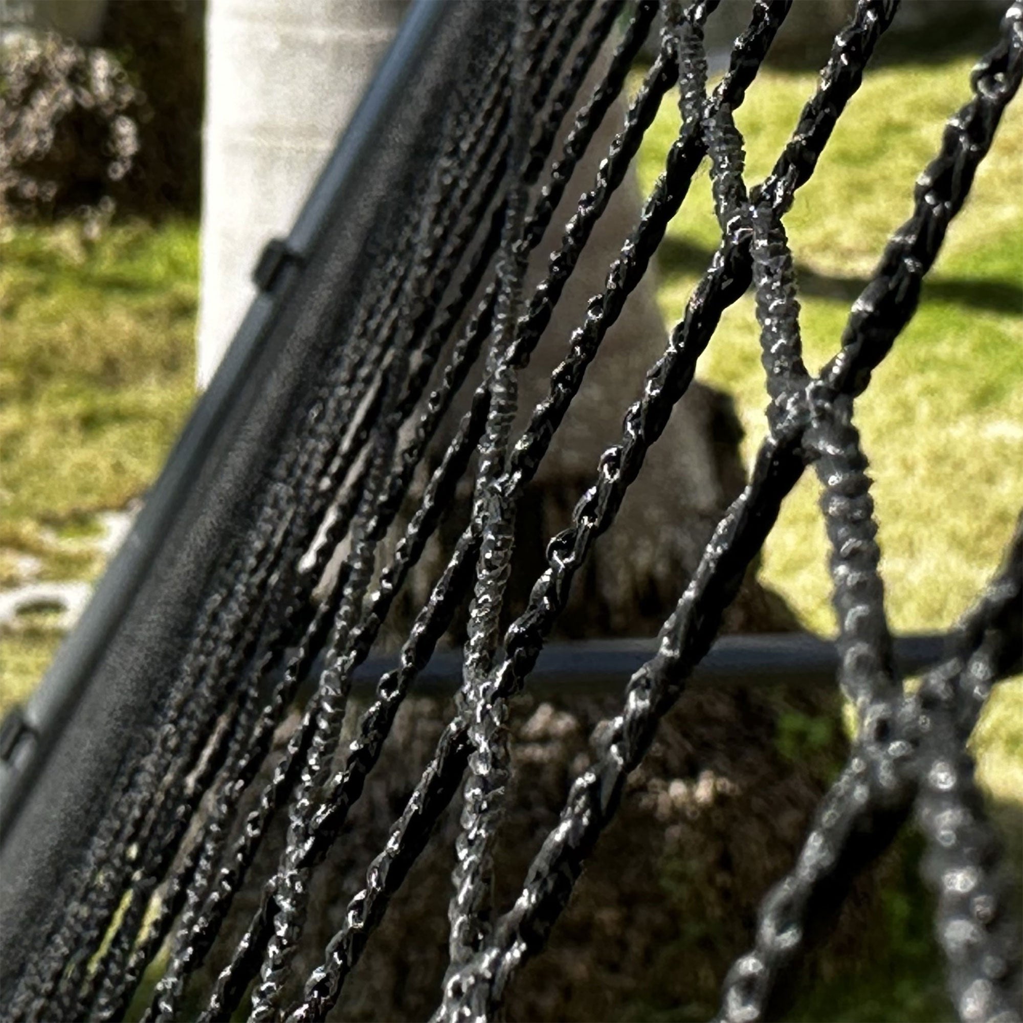 gobaplay Outdoor Multi Sport Bounce Back Net for Swing Set, Black (Used)