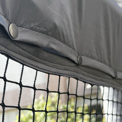 gobaplay Outdoor Multi Sport Bounce Back Net Attachment for Swing Set, Black
