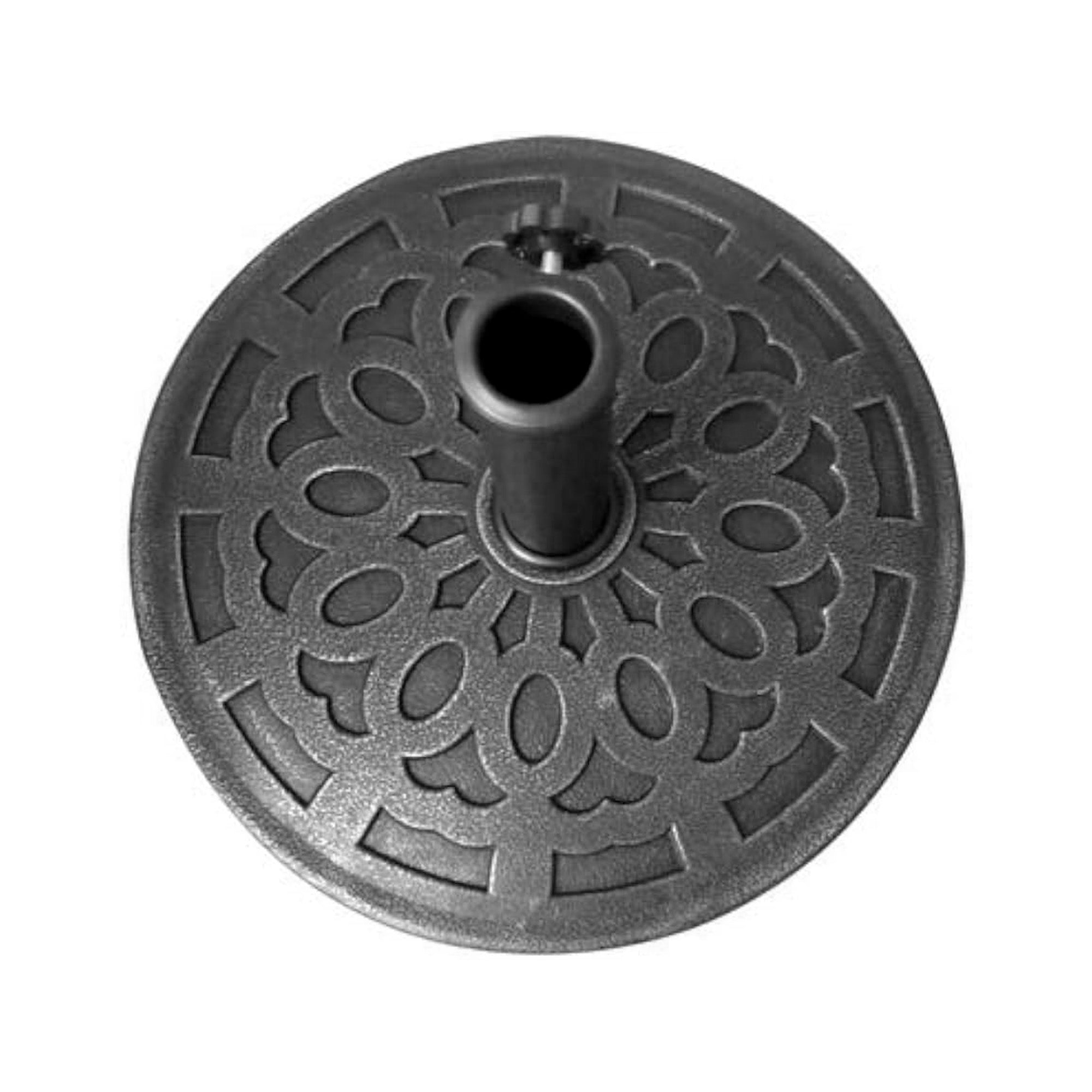 Four Seasons 18" Umbrella Base Fits Up To 2" Umbrella Pole, Black (Open Box) - VMInnovations