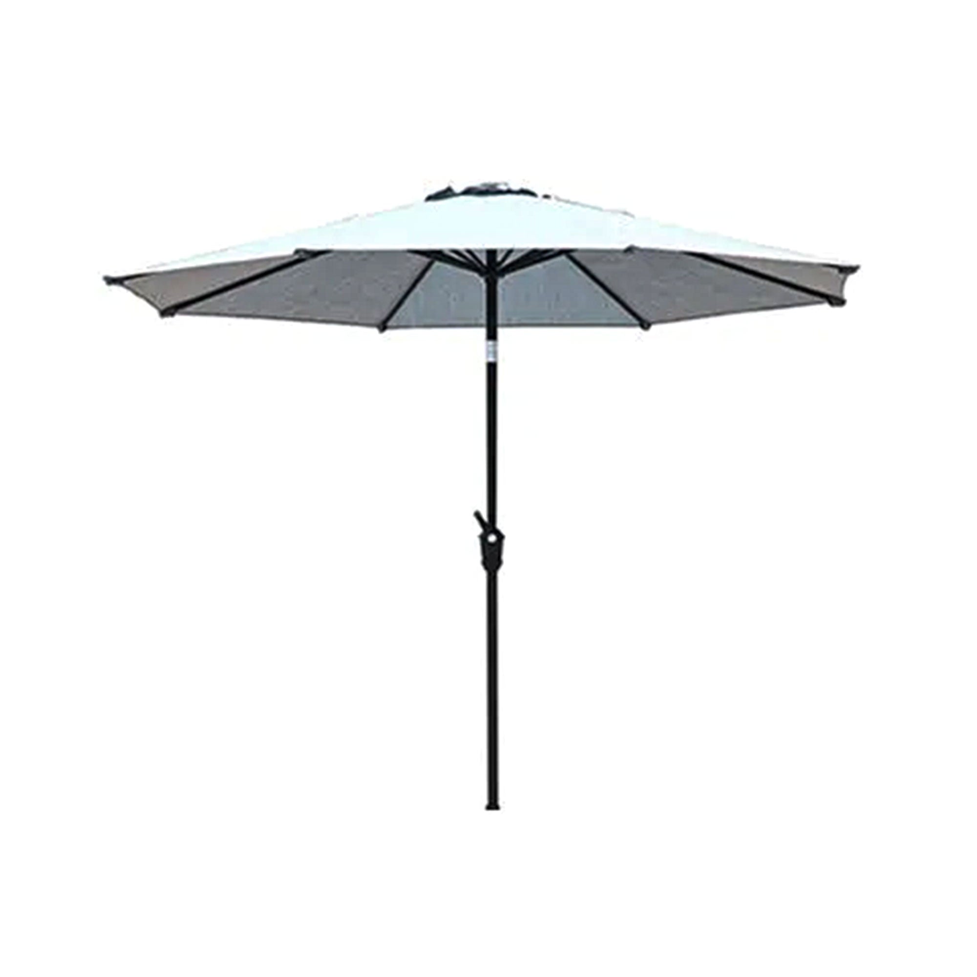 Four Seasons Courtyard 9' Round Fabric Belmont Market Umbrella, Navy (Used) - VMInnovations