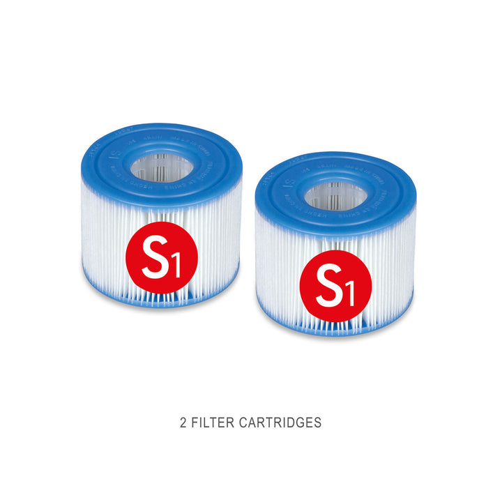 Intex PureSpa 6 Person Bubble Massage Inflatable Hot Tub Spa Set, Sahara Tan (For Parts) - VMInnovations