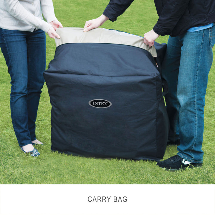 Intex PureSpa 6 Person Bubble Massage Inflatable Hot Tub Spa Set, Sahara Tan (For Parts) - VMInnovations