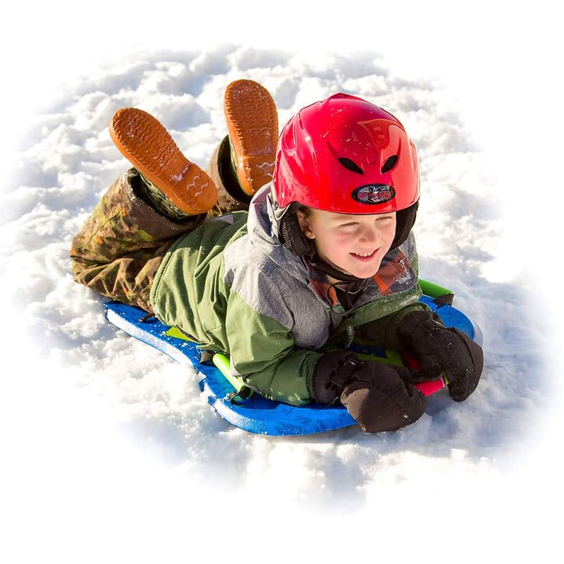 Flexible Flyer Aurora 36 Inch Foam Slider Snow Sled for Kids and Adults (2 Pack)