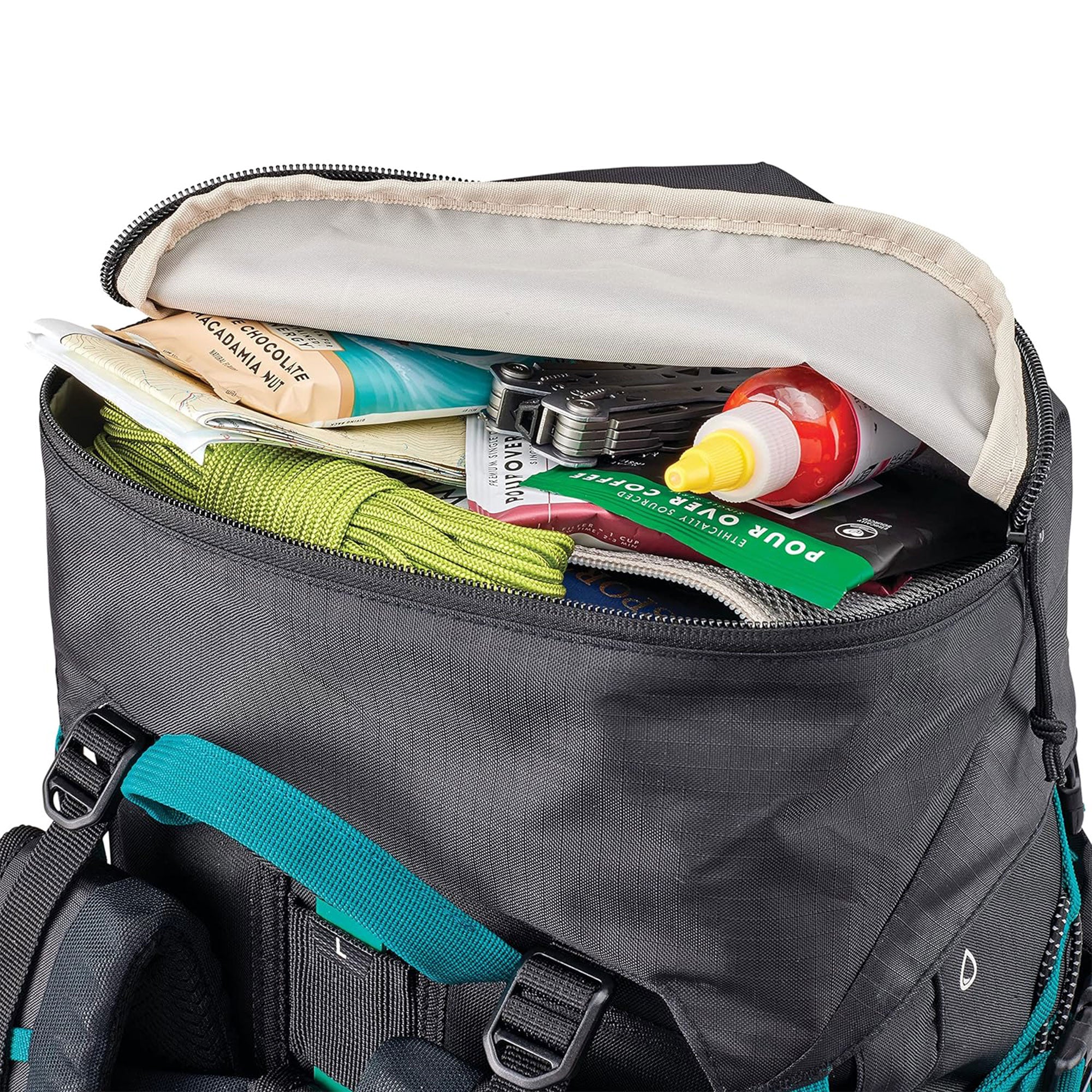 High Sierra 60L Pathway 2.0 Backpack w/ Hydration Storage for Hiking, Black