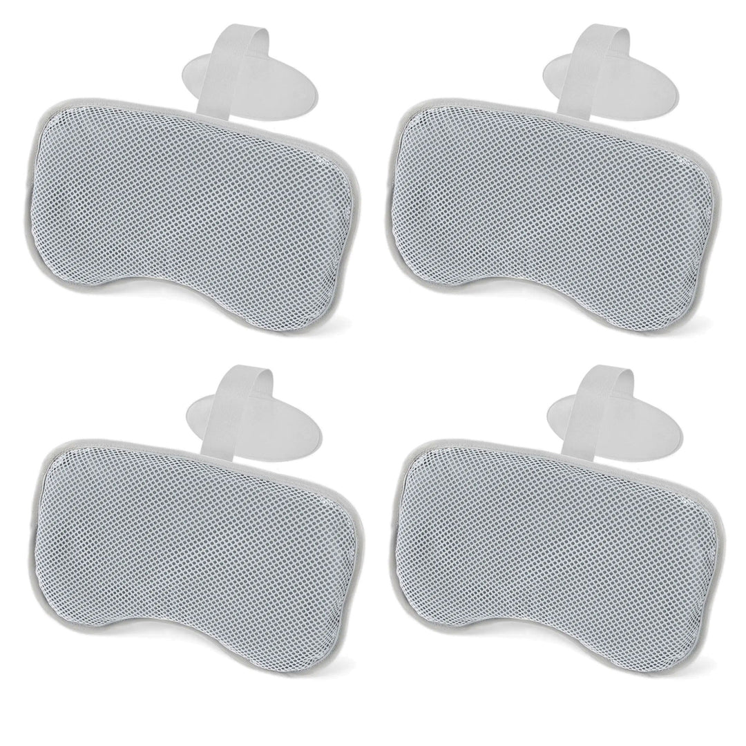 Bestway SaluSpa Padded Headrest Pillows with Adjustable Strap, Gray, 4 Pack - VMInnovations