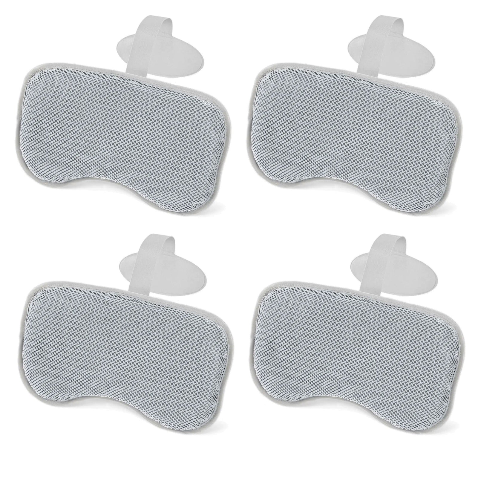 Bestway SaluSpa Padded Headrest Pillows with Adjustable Strap, Gray, 4 Pack - VMInnovations