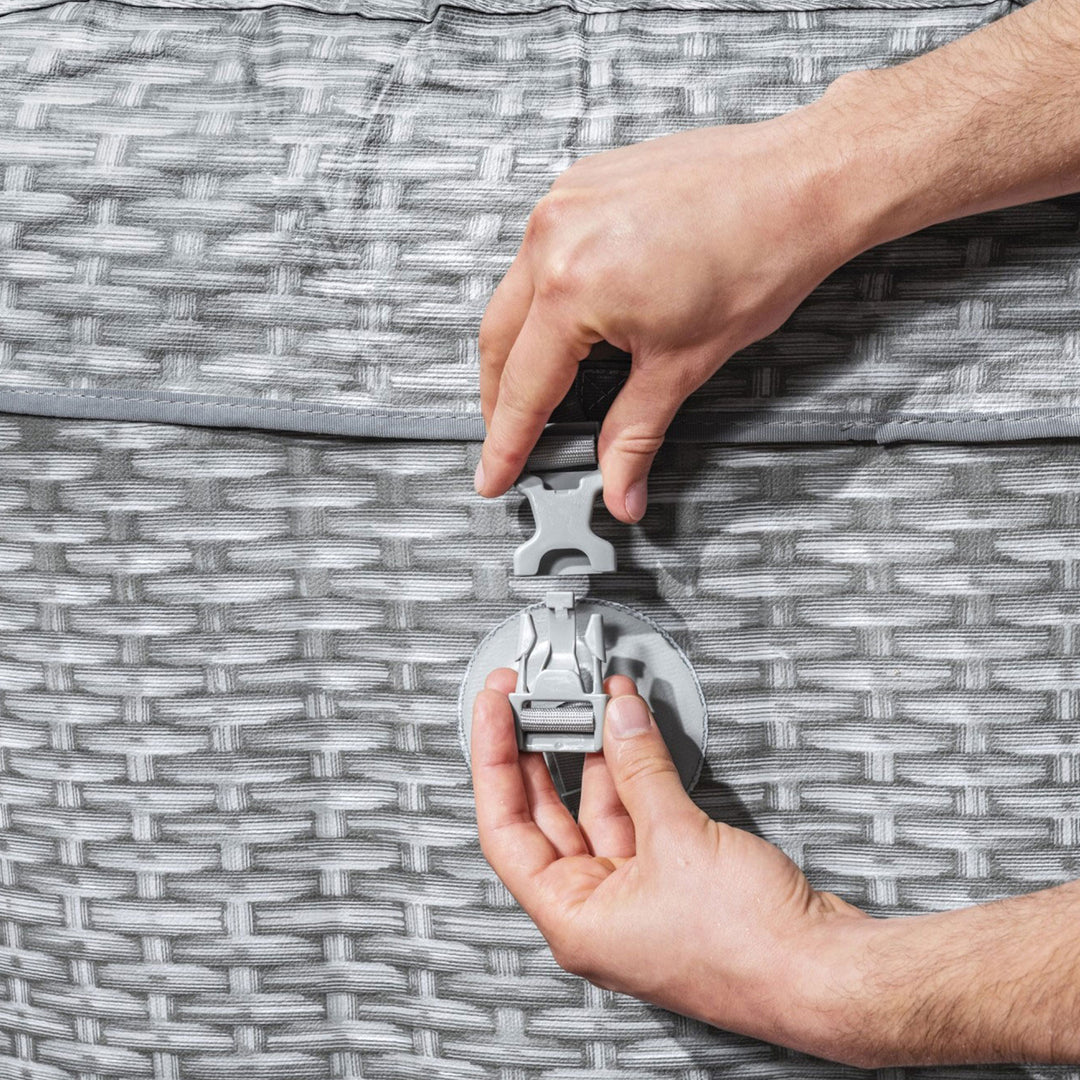 Coleman Sicily AirJet Inflatable Hot Tub with 2 Bestway SaluSpa Non-Slip Seat