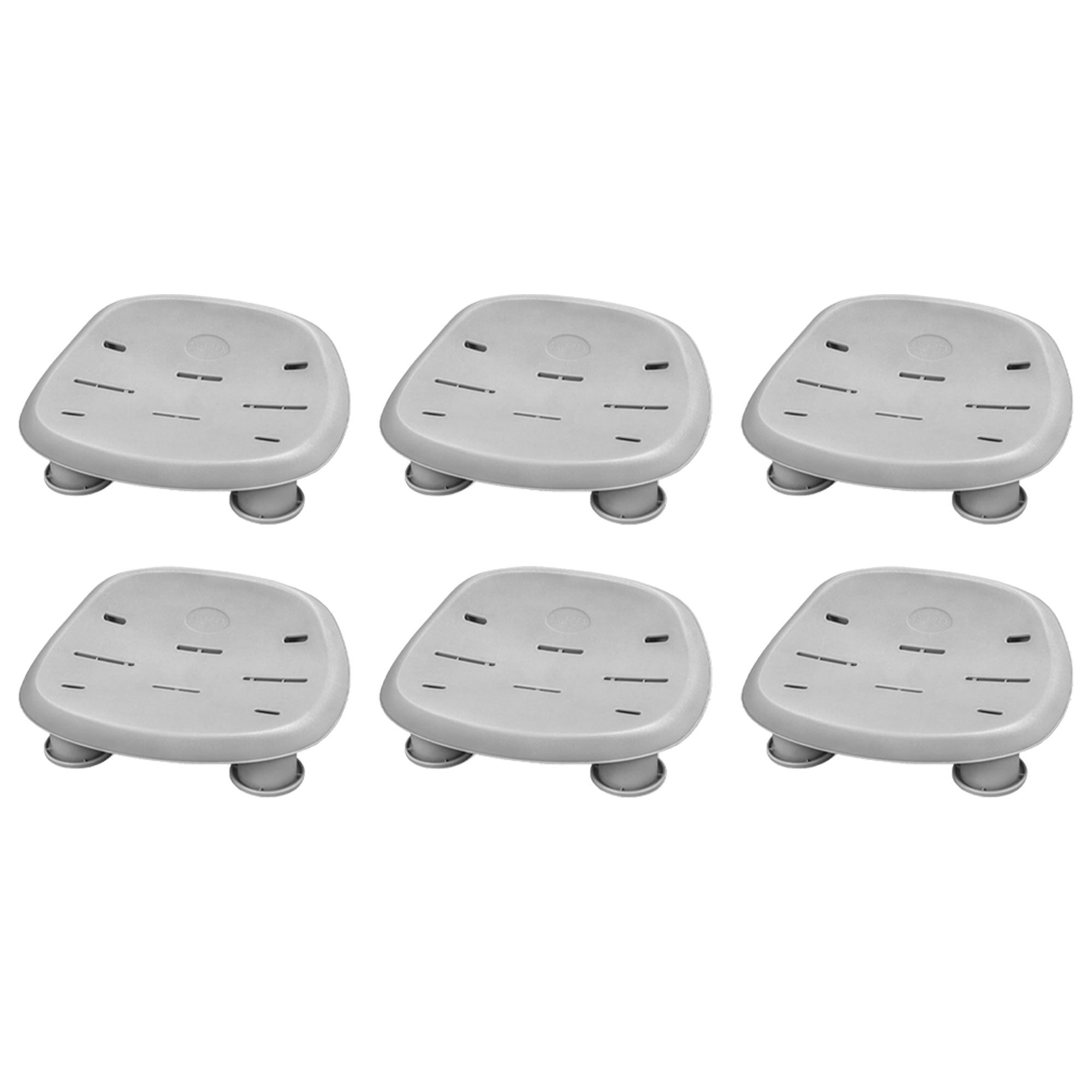 Bestway SaluSpa St Moritz Hot Tub w/Set of 6 Spa Seat & 6 Padded Pillows, Brown
