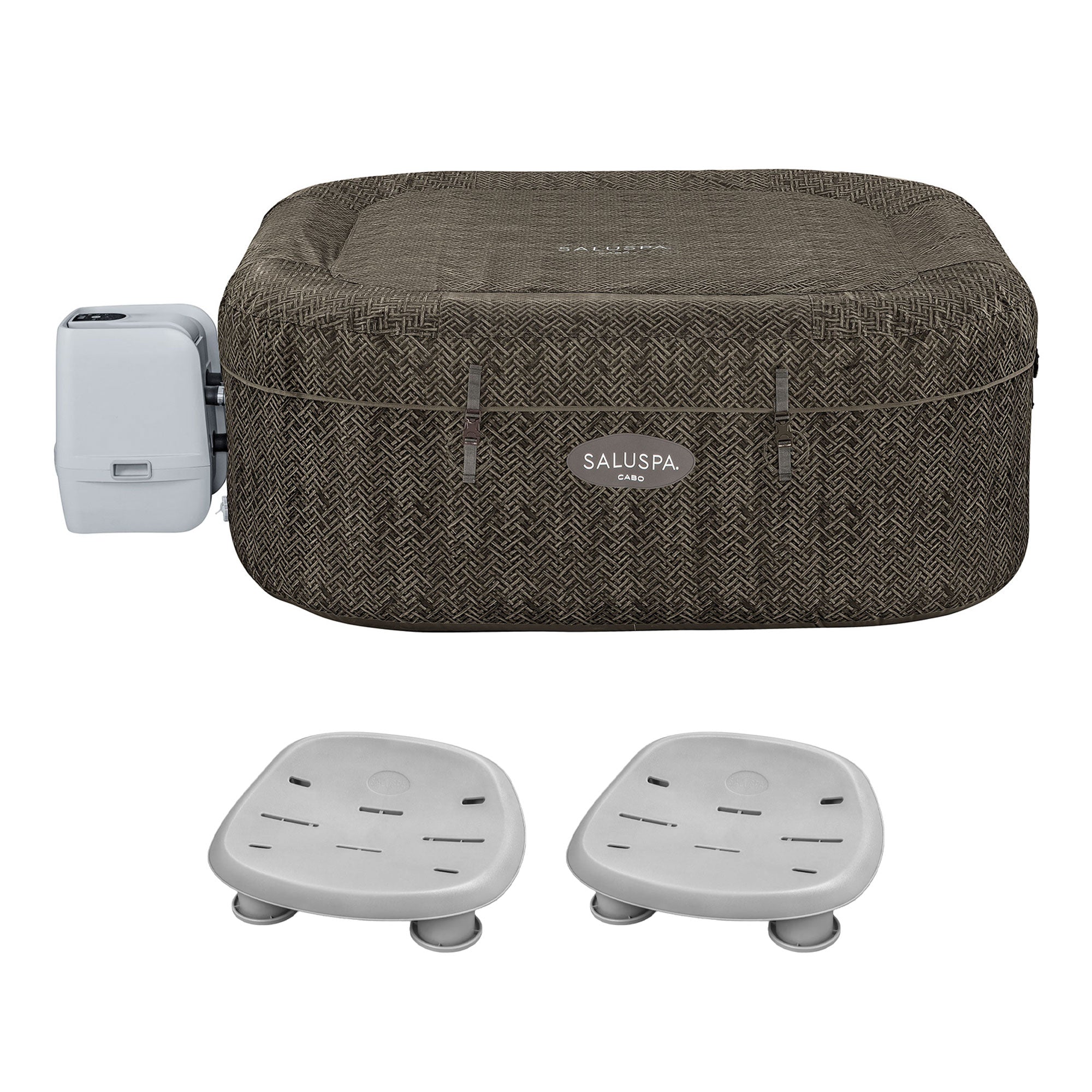 Bestway SaluSpa AirJet Inflatable Hot Tub with 2 Non Slip Pool and Spa Seat
