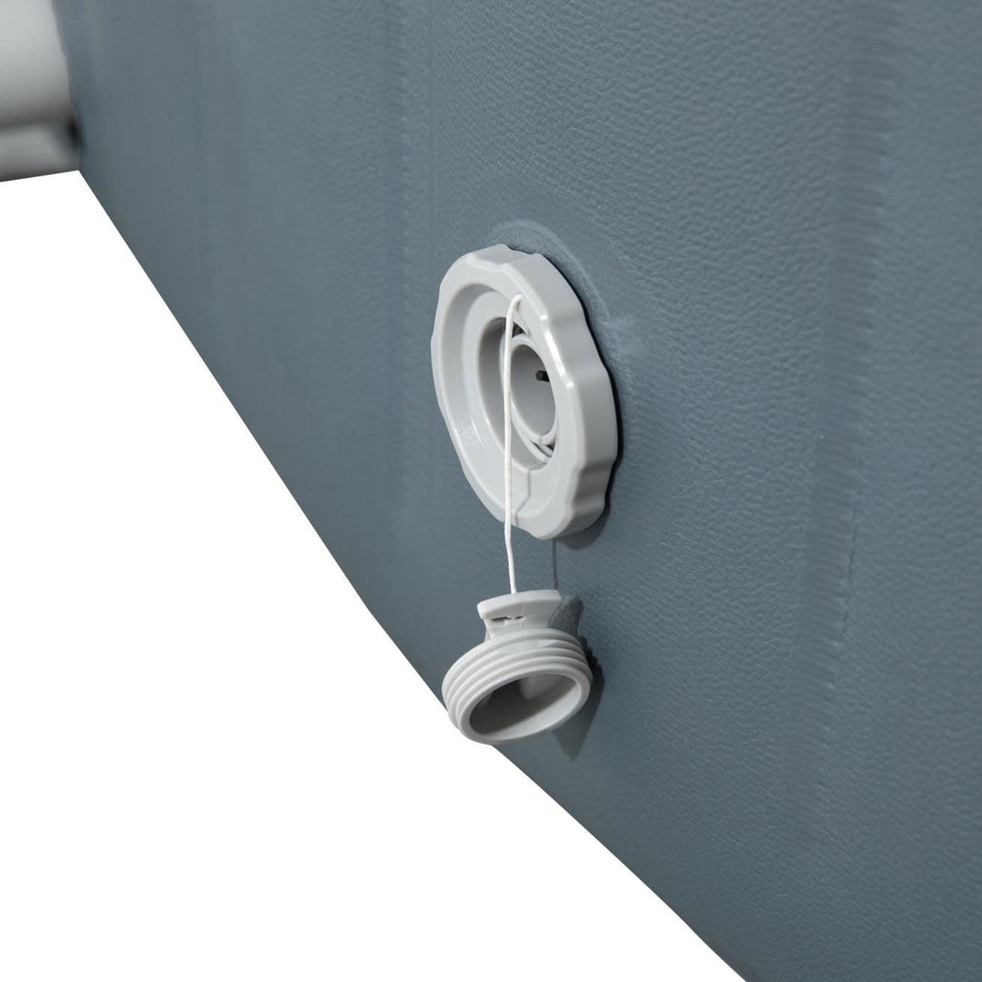 Coleman SaluSpa 114 AirJet Square Hot Tub w/2-Pack of Bestway SaluSpa Spa Seat - VMInnovations