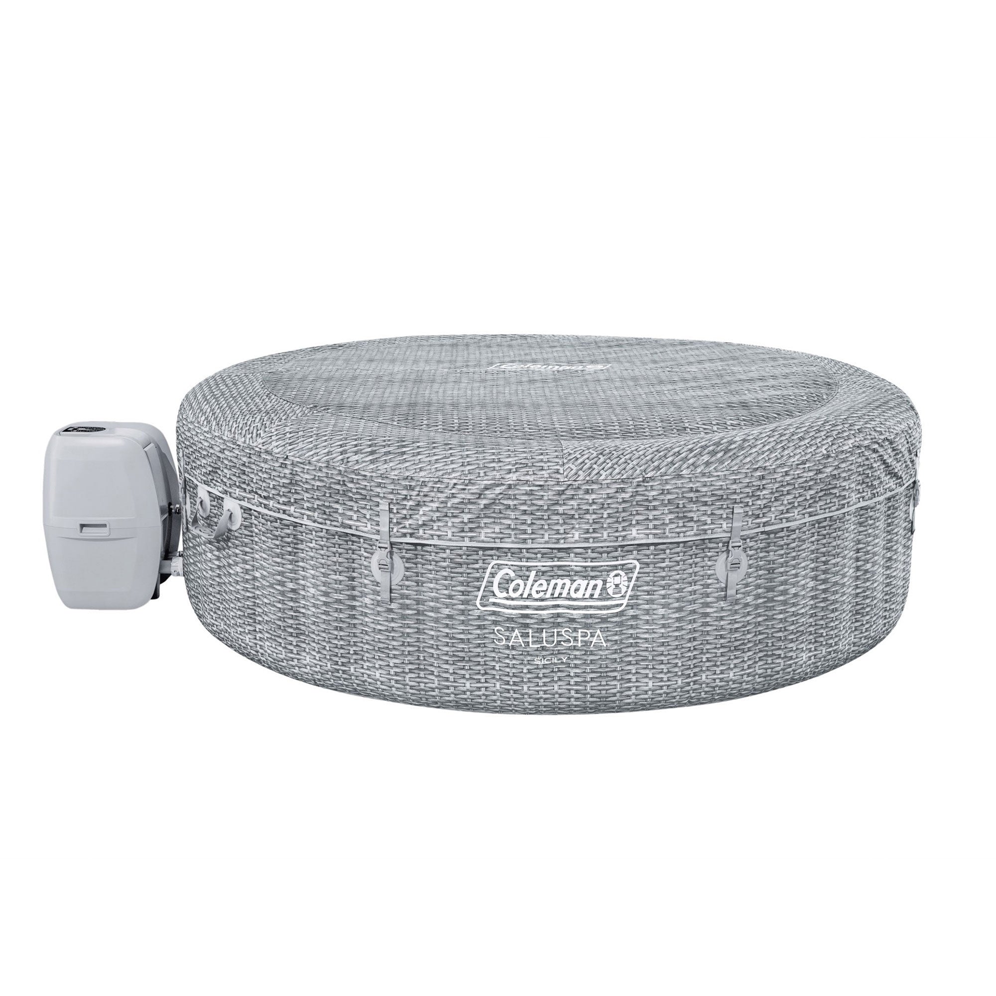 Bestway Coleman Sicily AirJet Inflatable Hot Tub with 4 SaluSpa Non-Slip Seat