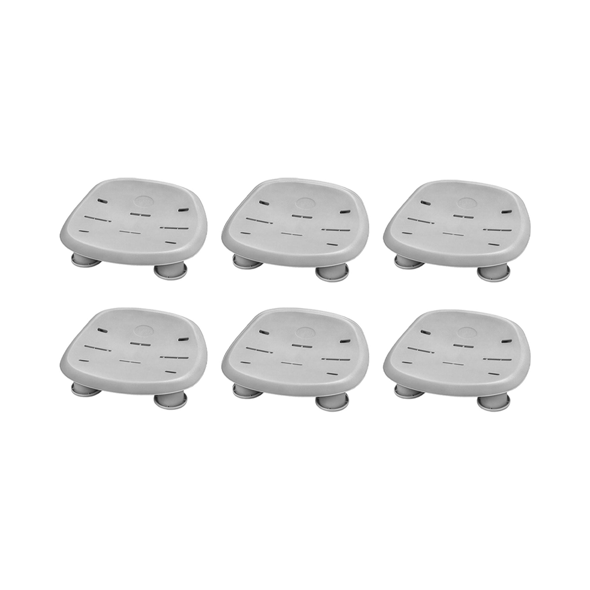 Bestway SaluSpa Milan AirJet Inflatable Hot Tub with 6 Pack of SaluSpa Spa Seat