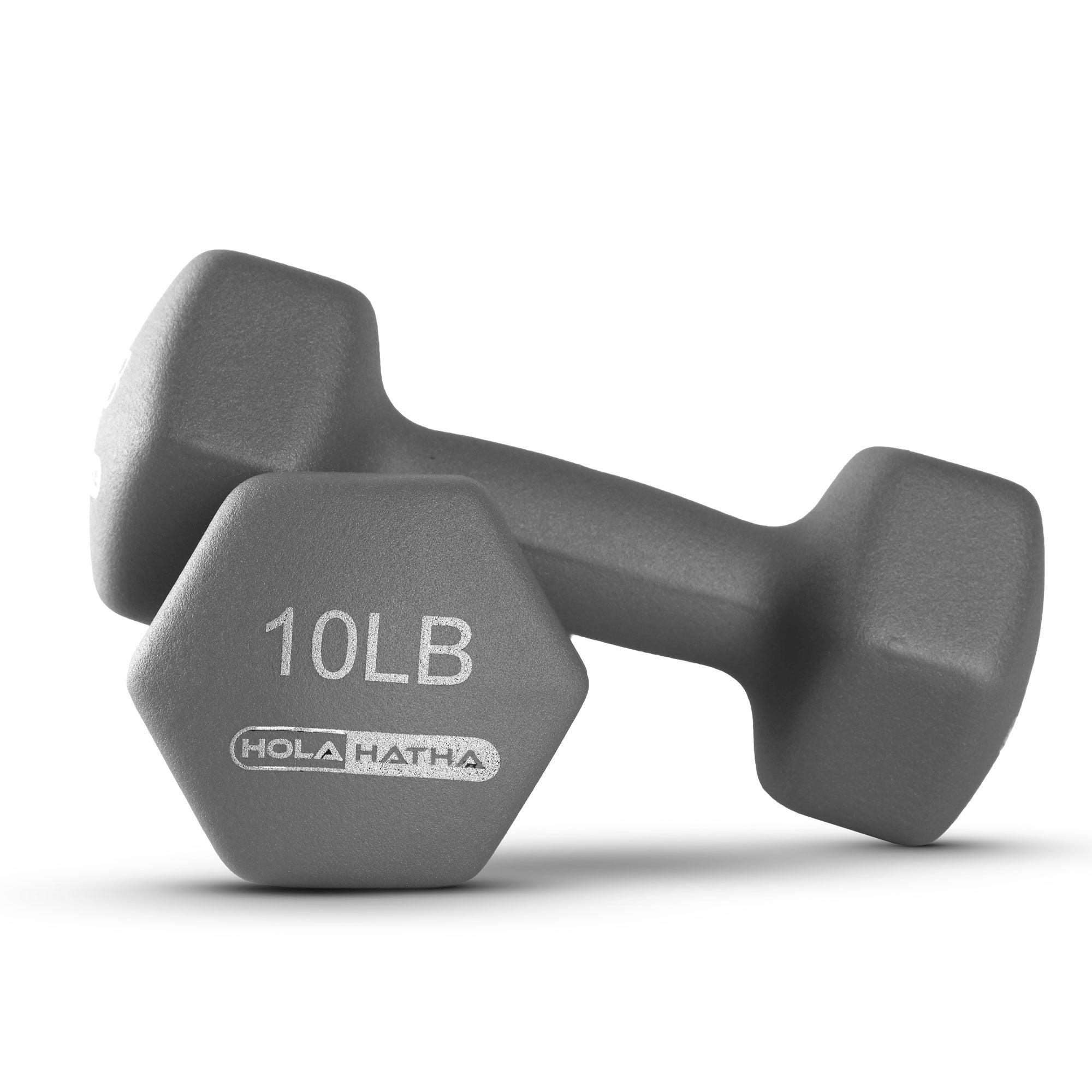 HolaHatha 3, 5, 8, 10, 12 & 15lb Neoprene Dumbbell Set w/Storage Rack (Used) - VMInnovations