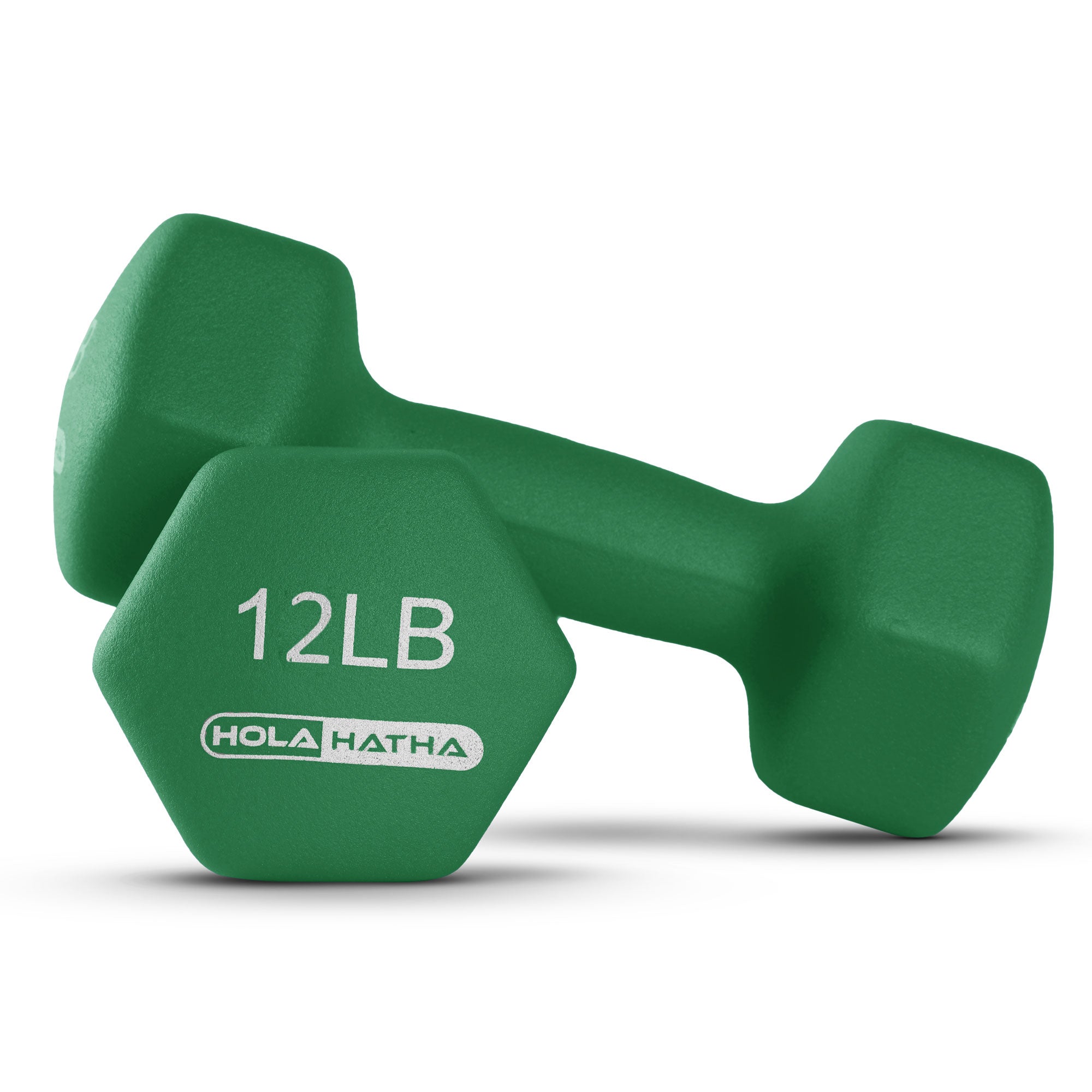 HolaHatha 3, 5, 8, 10, 12 & 15lb Neoprene Dumbbell Set w/Storage Rack (Used) - VMInnovations