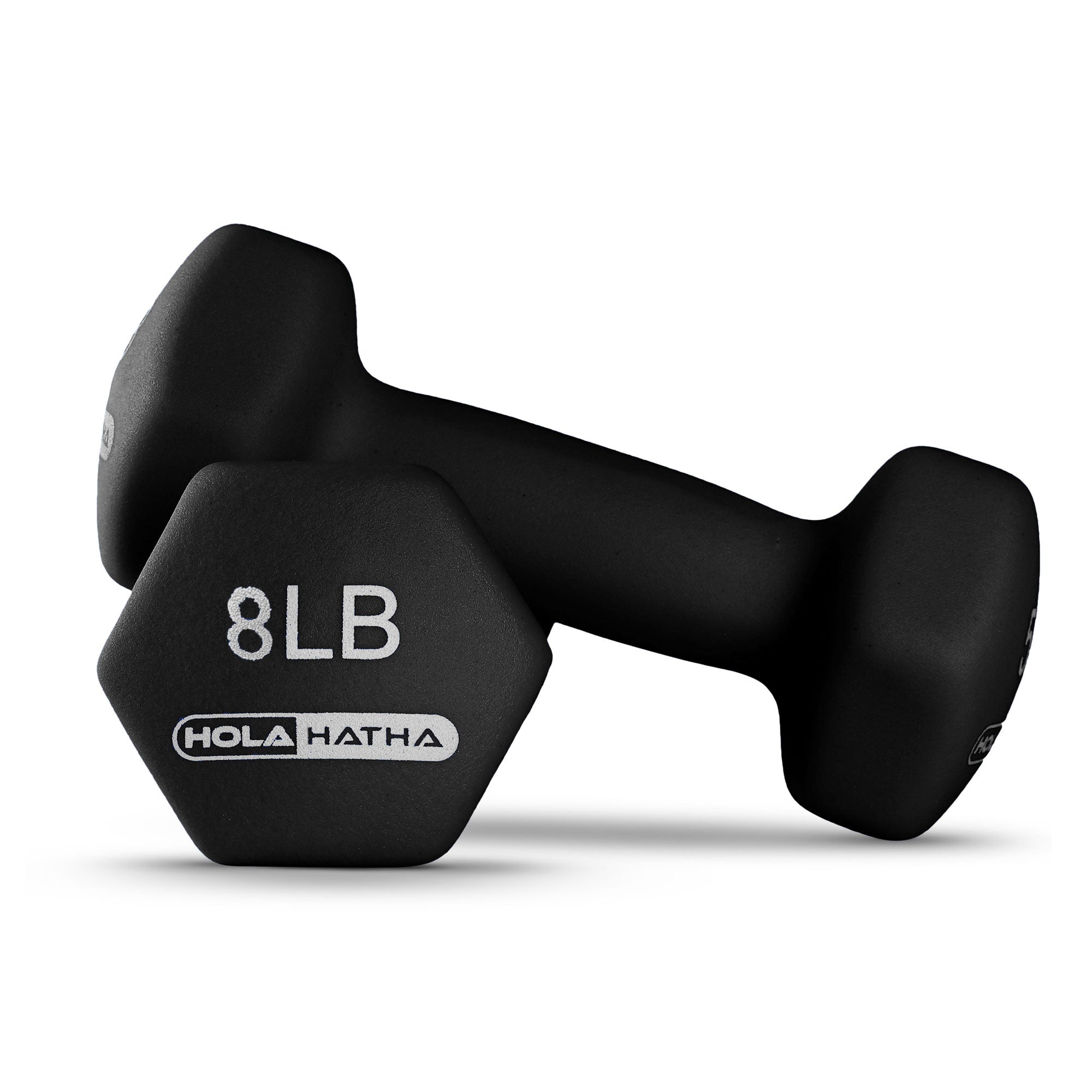 HolaHatha 3, 5, 8, 10, 12 & 15lb Neoprene Dumbbell Set w/Storage Rack(For Parts) - VMInnovations