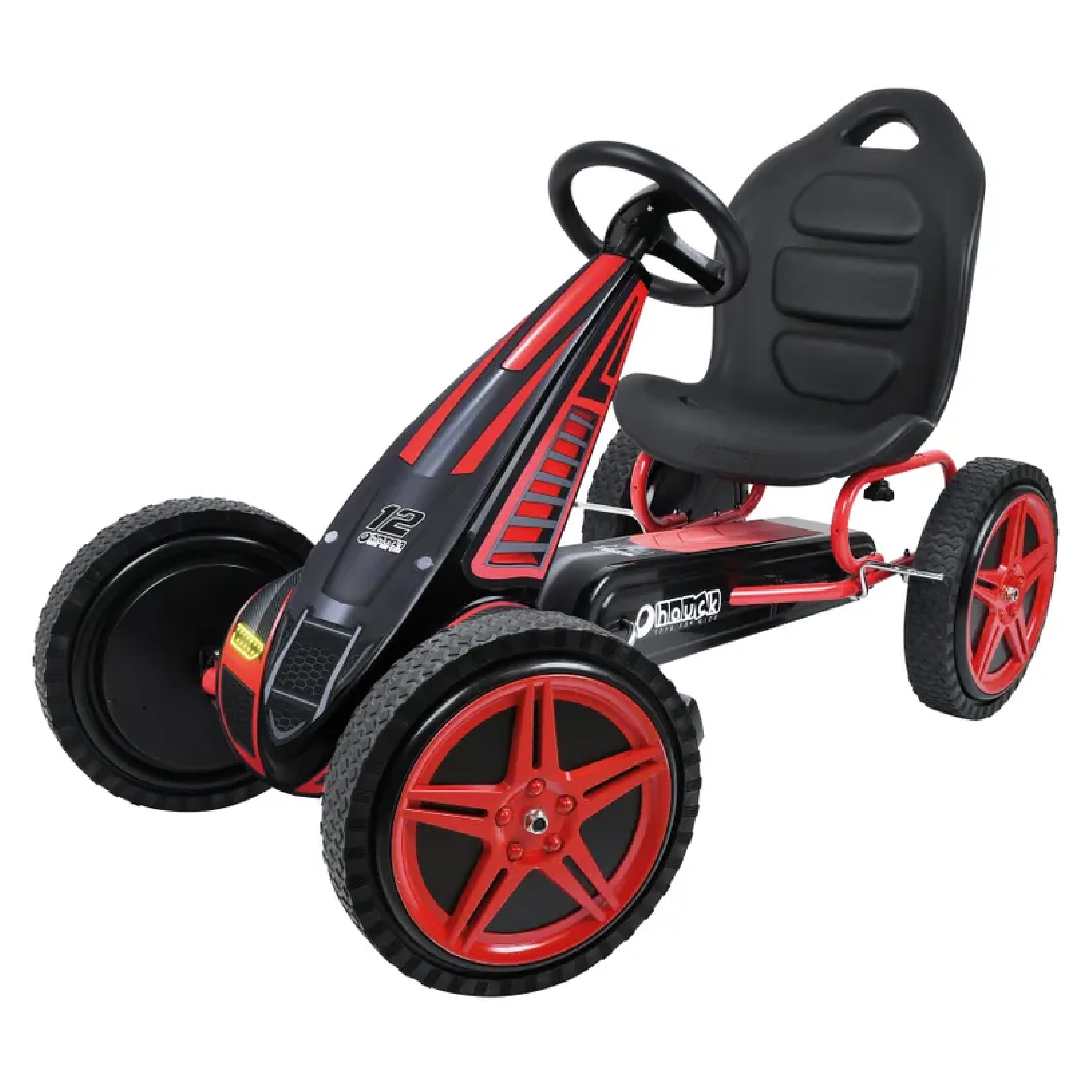 hauck Cyclone Pedal Go Kart with Adjustable Bucket Seat for Kids Ages 4 to 8 - VMInnovations