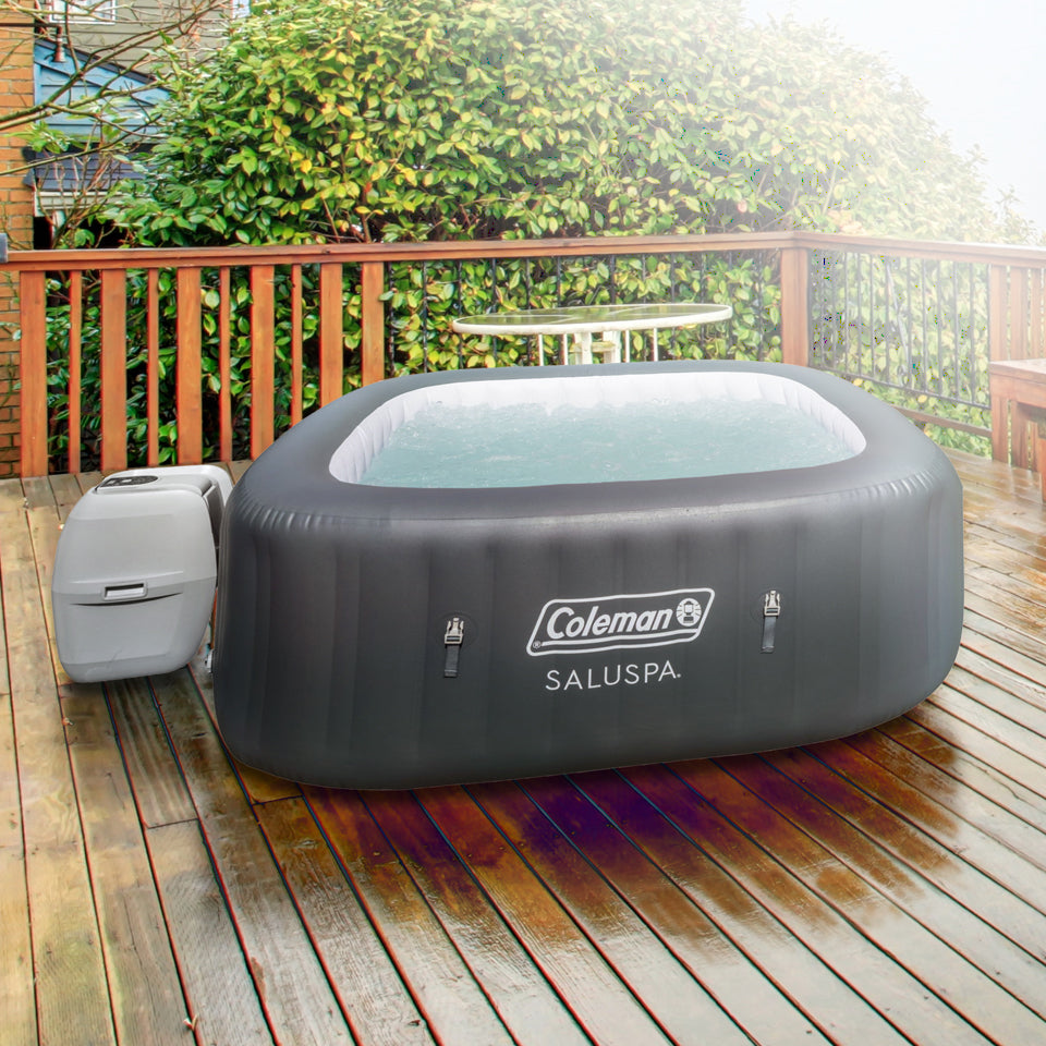 Bestway Hawaii Inflatable Hot Tub with EnergySense Cover and 6 SaluSpa Spa Seat