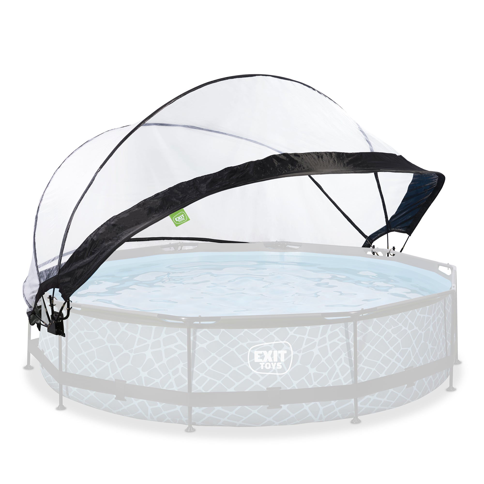 EXIT Toys 12 Foot Round Multifunctional Cover Dome Enclosure for Outdoor Pools - VMInnovations