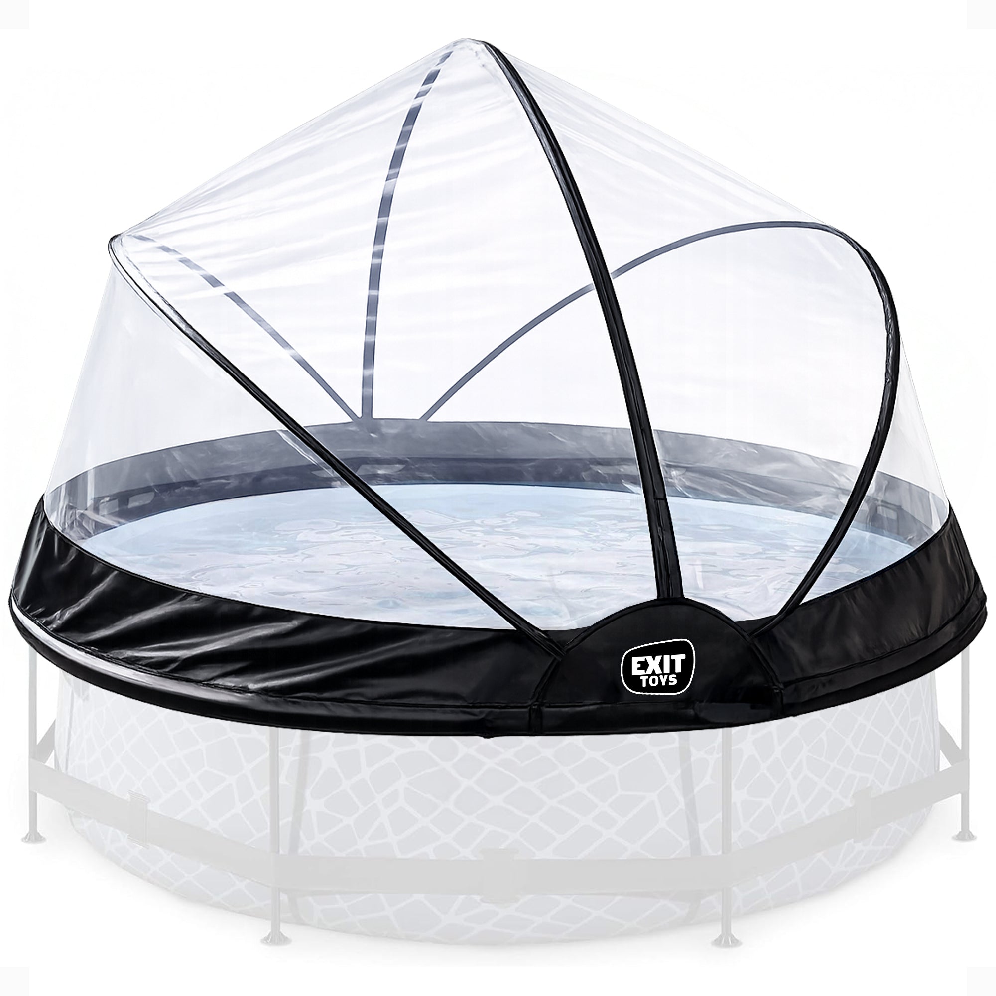 EXIT Toys 10 Foot Round Multifunctional Cover Dome Enclosure for Outdoor Pools - VMInnovations