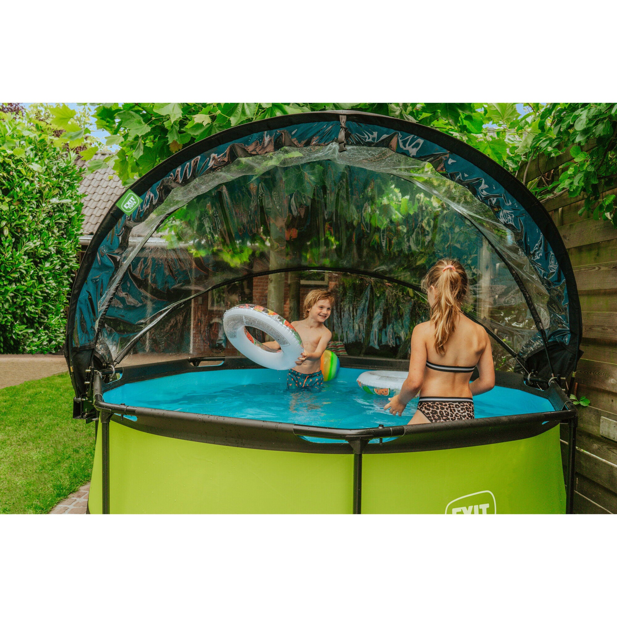 EXIT Toys 104" Multifunctional Pool Cover Dome for Outdoor Swimming Pools (Used) - VMInnovations