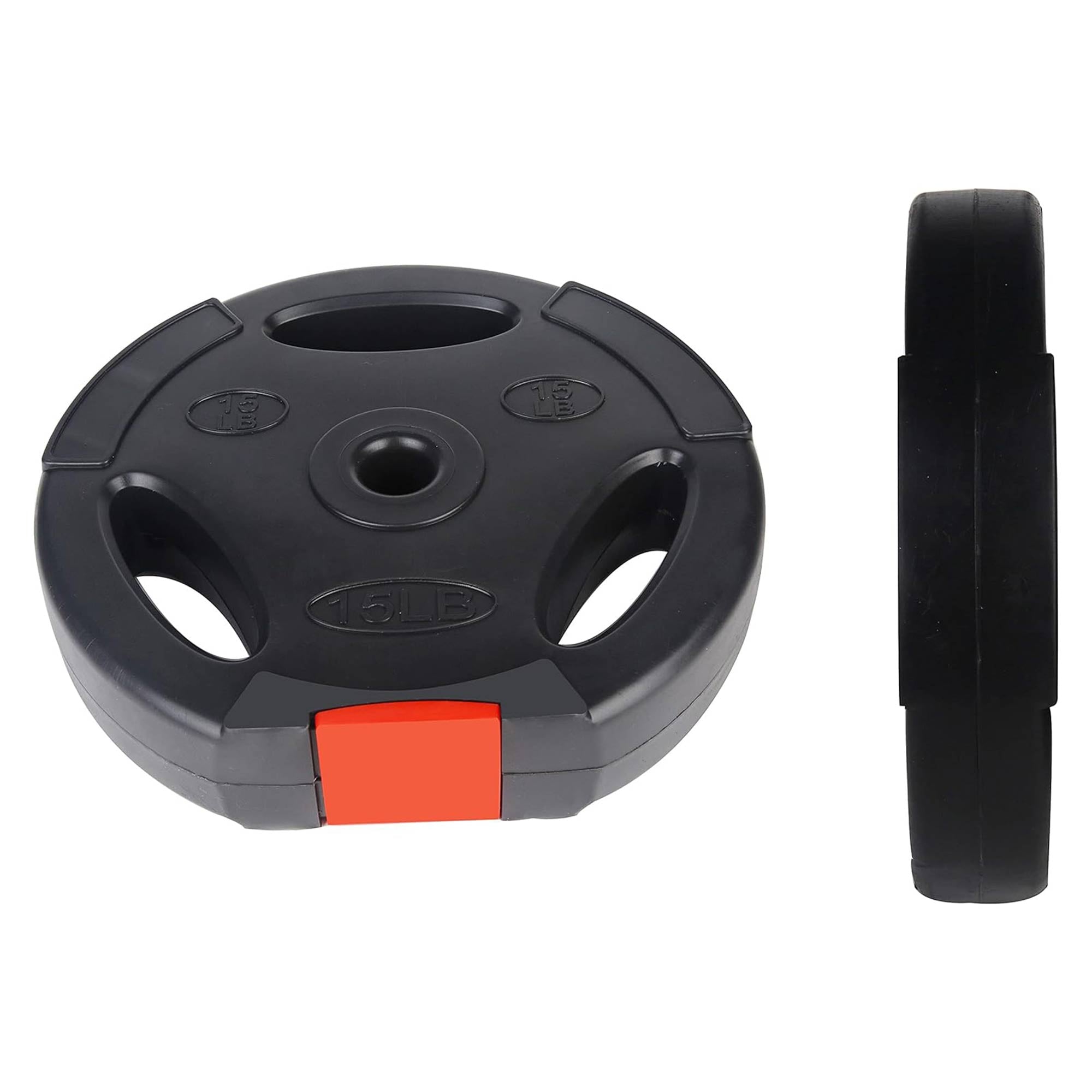 Standard 15 Pound Coded Olympic Weight Plate, Black (Set of 2) (Used) - VMInnovations