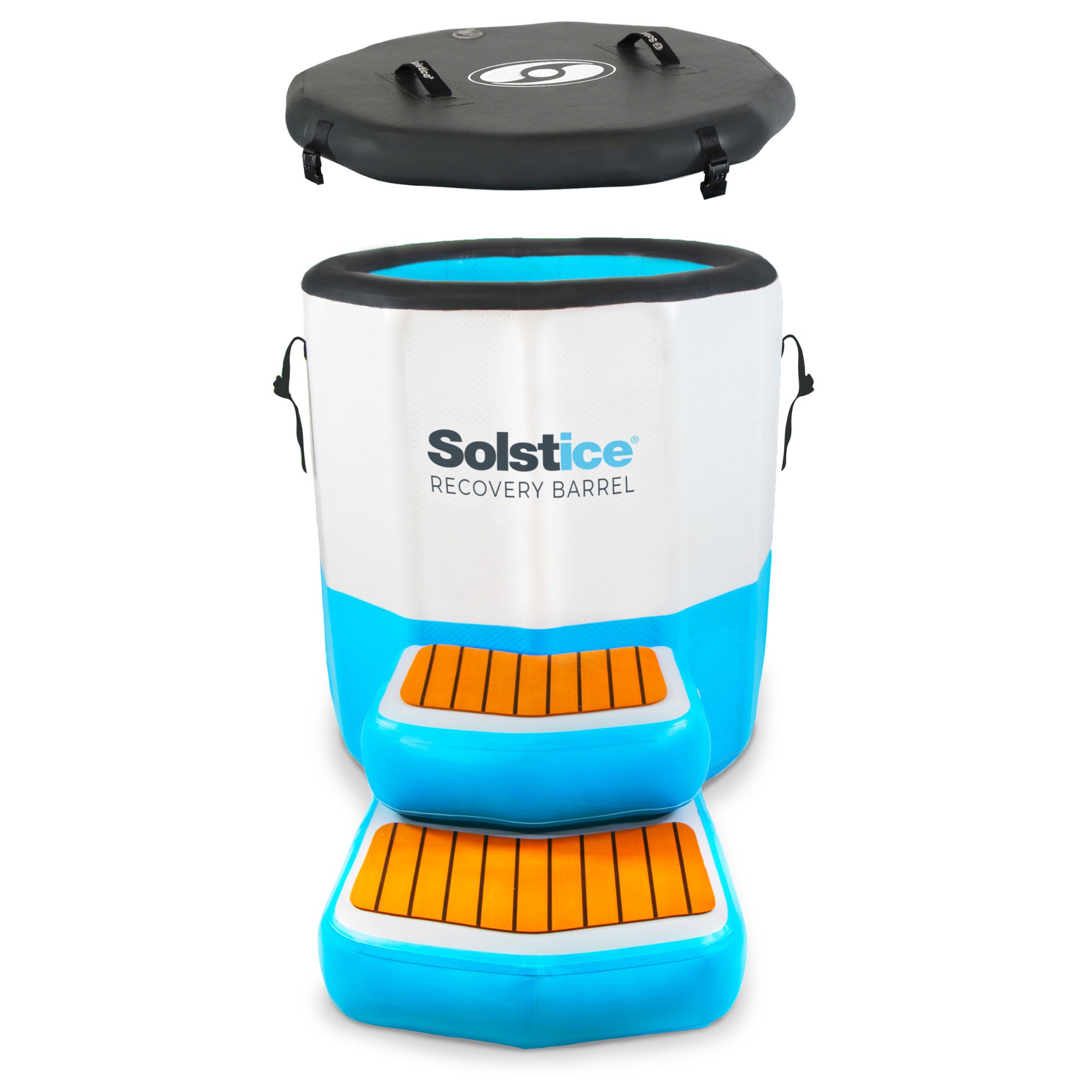 Solstice Original Inflatable Cold Plunge Ice Bath Tub Standing Recovery Barrel - VMInnovations