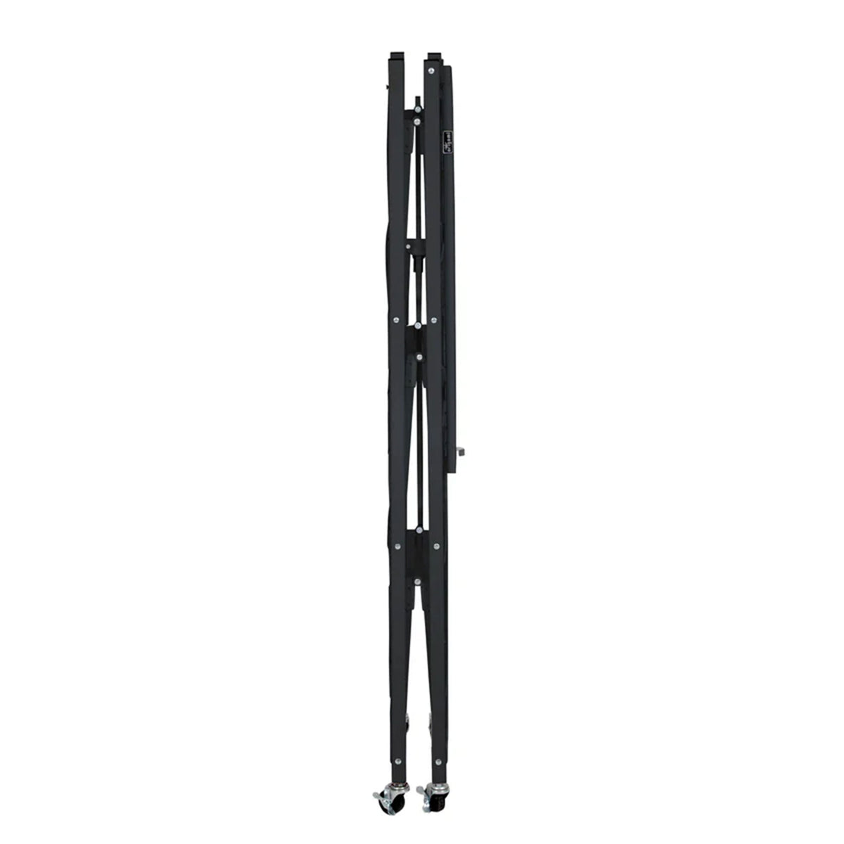 Origami 4 Tier Folding Storage Garage Shelving Unit Rolling Rack, 2 Pack, Black