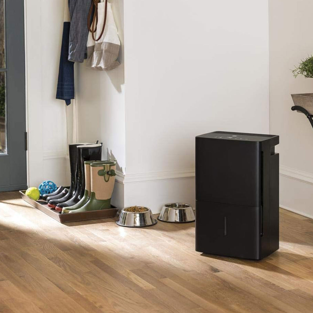 GE High Tech 70 Pint 3 Fan Speed Home Dehumidifier, Black (Refurbished) - VMInnovations