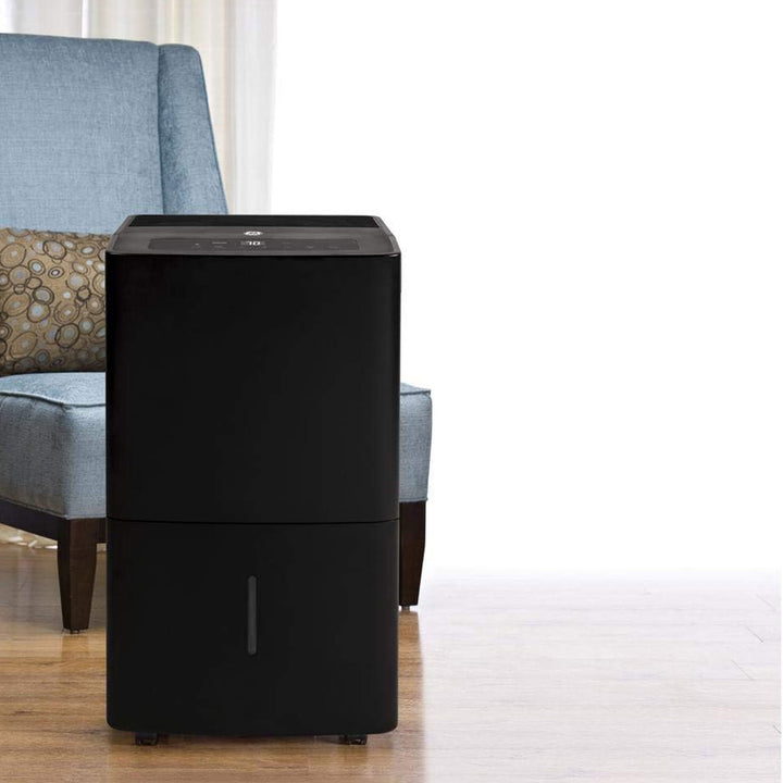 GE High Tech 70 Pint 3 Fan Speed Home Dehumidifier, Black (Refurbished) - VMInnovations