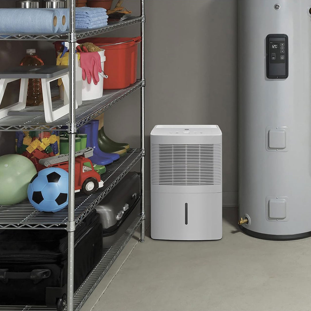 GE 20 Pint Home Dehumidifier for Very Damp Spaces, White (Refurbished) - VMInnovations