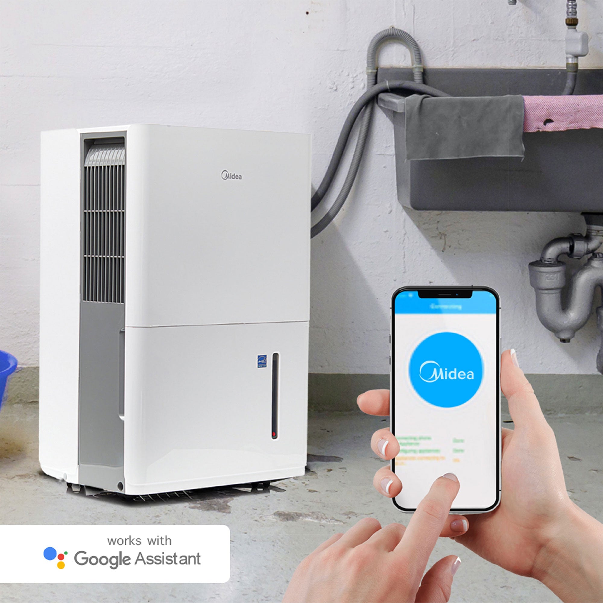 Midea 35 Pint Energy Star Smart Dehumidifier for Home, (Refurbished) - VMInnovations