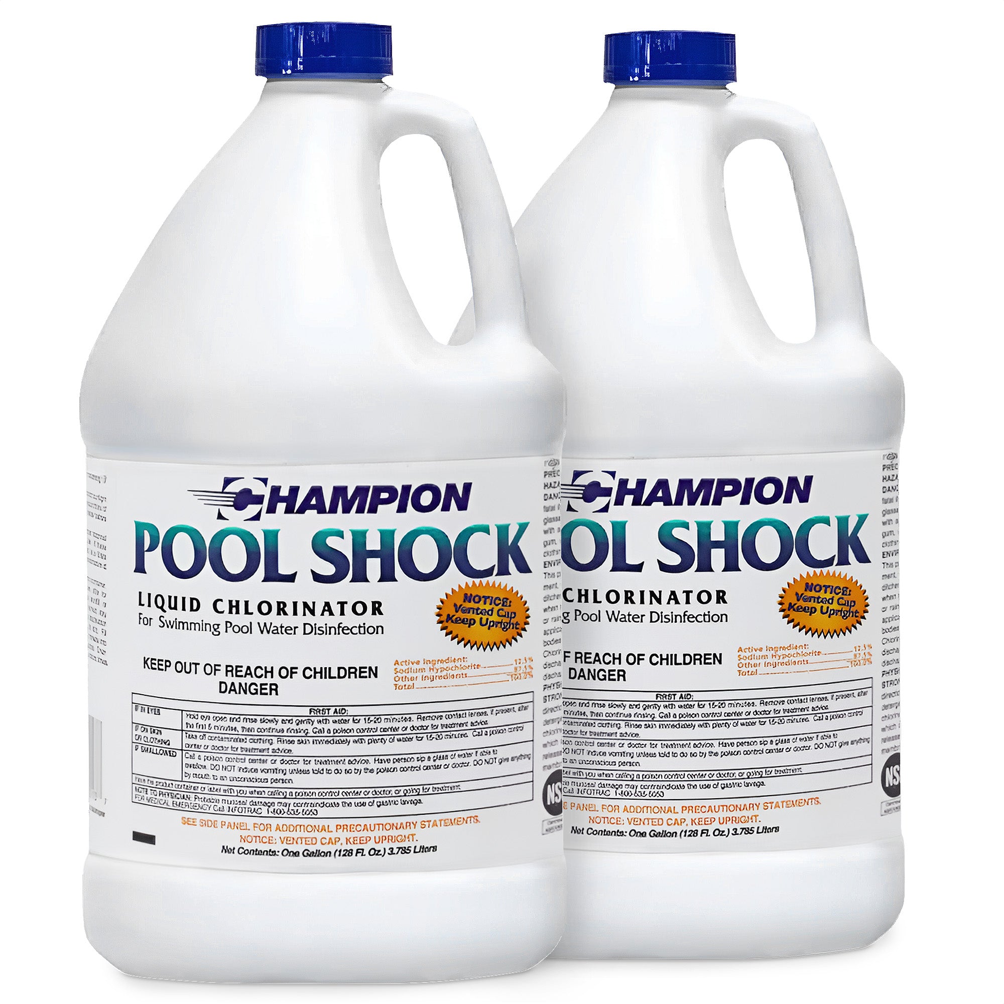 Champion Pool Shock Liquid Chlorinator for Pool Water Disinfection (2 Pack) - VMInnovations