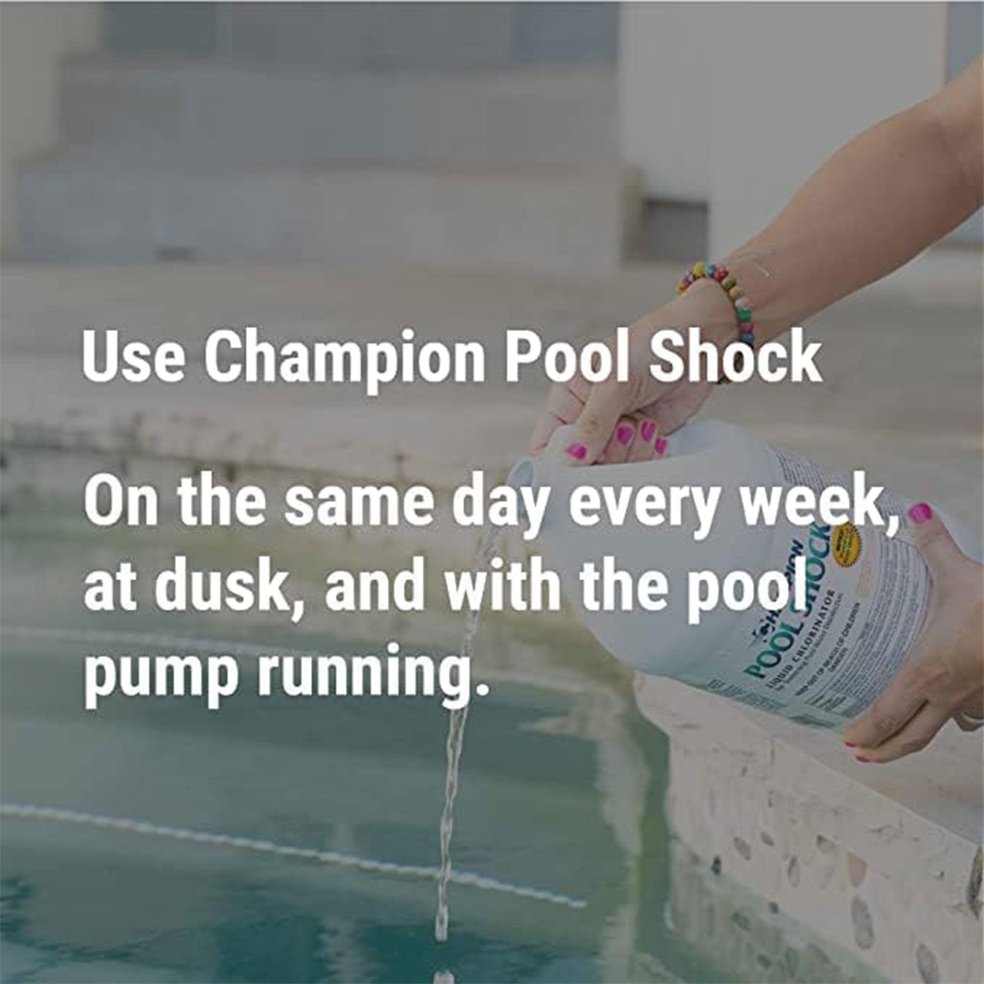 Champion Pool Shock Liquid Chlorinator for Pool Water Disinfection, (4 Pack) - VMInnovations