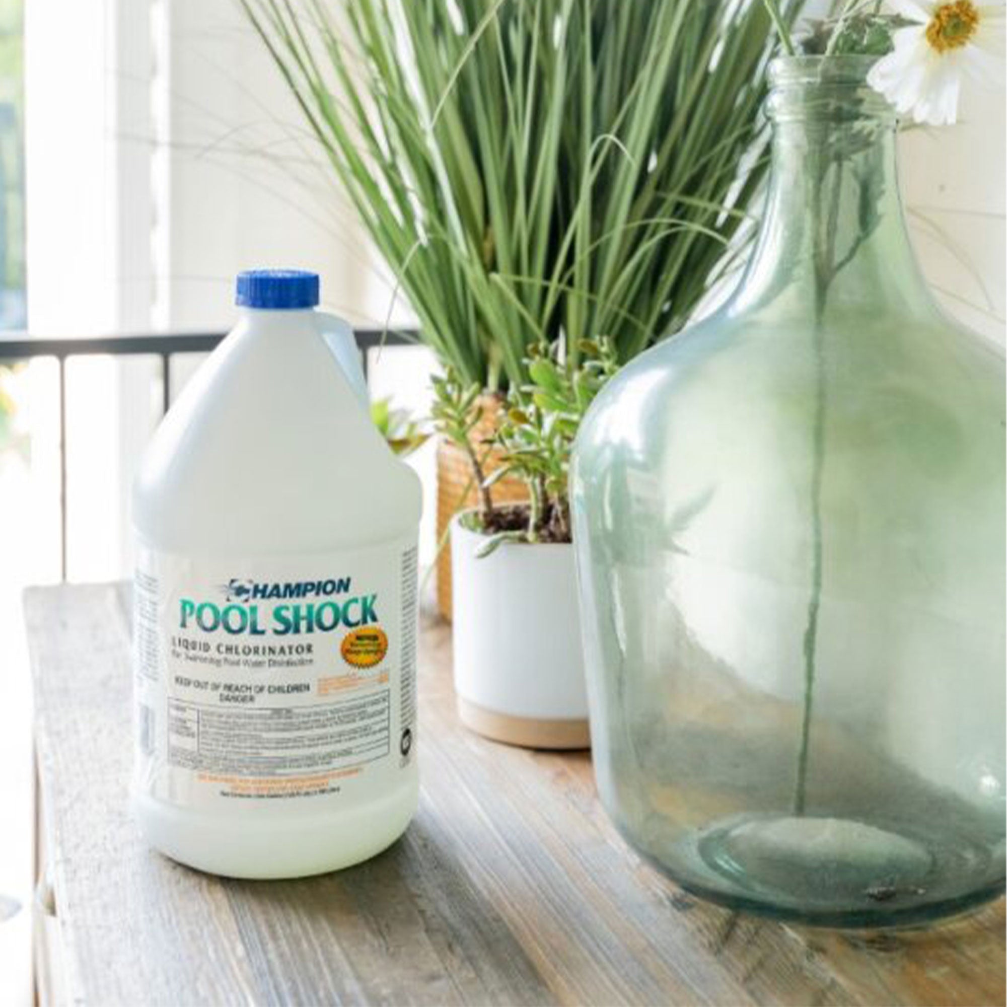 Champion Pool Shock Liquid Chlorinator for Pool Water Disinfection, (4 Pack) - VMInnovations