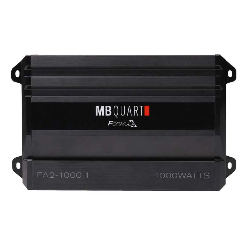 MB Quart Formula 1,000 Watt Mono Car Audio Mobile Amplifier, FA2-1000.1, Black