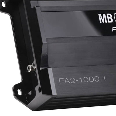MB Quart Formula 1,000 Watt Mono Car Audio Mobile Amplifier, FA2-1000.1, Black