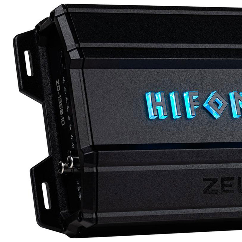 Hifonics Zeus Delta 1350 Watt Mono Block Mobile Car Amplifier, ZD-1350.1D, Black