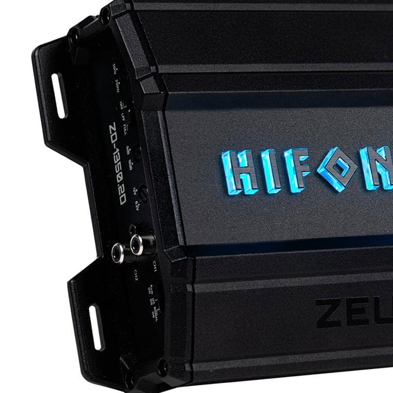 Hifonics Zeus Delta 1,350 Watt 2 Channel Mobile Car Amplifier, ZD-1350.2D, Black