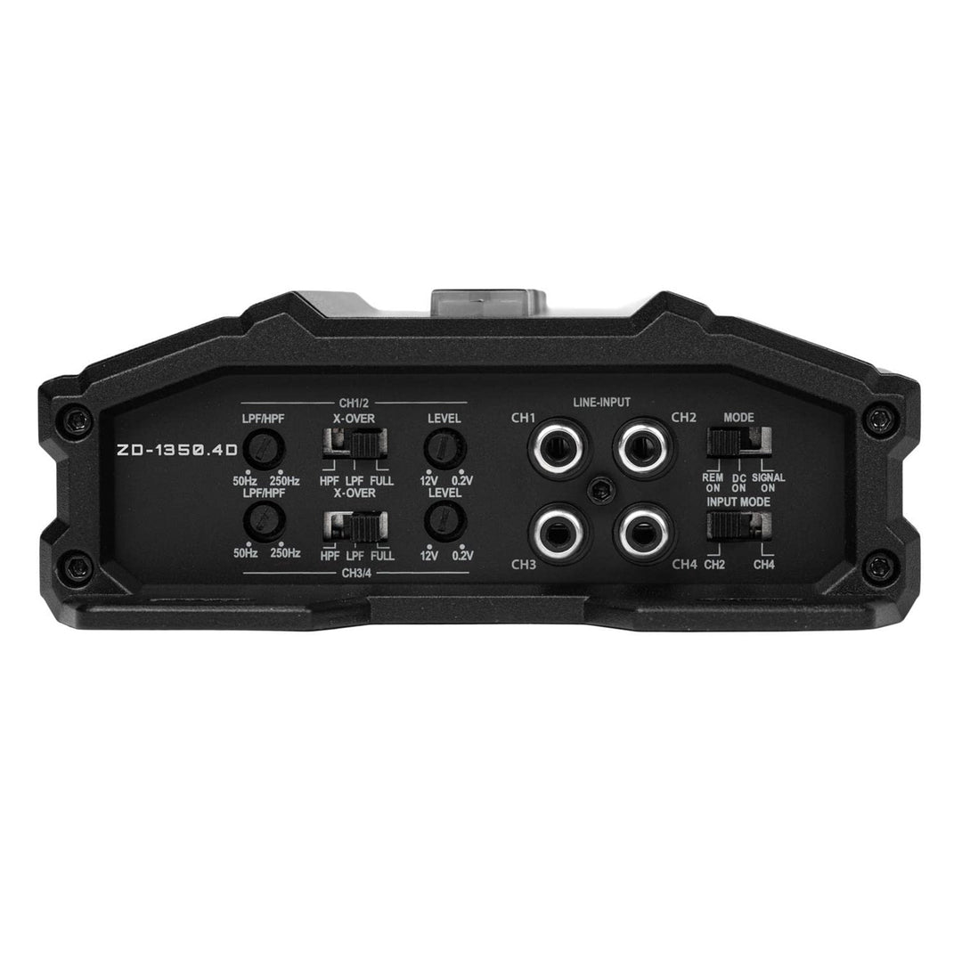 Hifonics Zeus Delta 1,350 Watt 4 Channel Mobile Car Amplifier, ZD-1350.4D, Black
