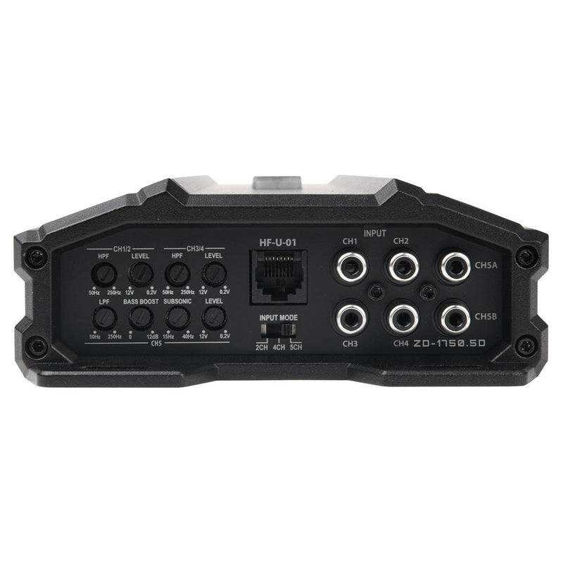 Hifonics Zeus Delta 1,750 Watt 5 Channel Mobile Car Amplifier, ZD-1750.5D, Black