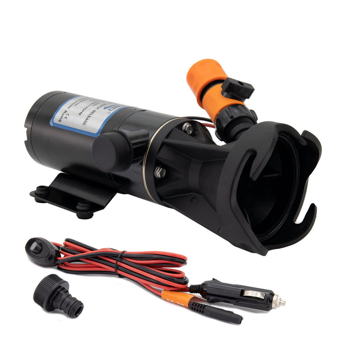RecPro 12 Volt RV Macerator Pump, Portable 12GPM Sewage Waste Grinder Dump Pump - VMInnovations