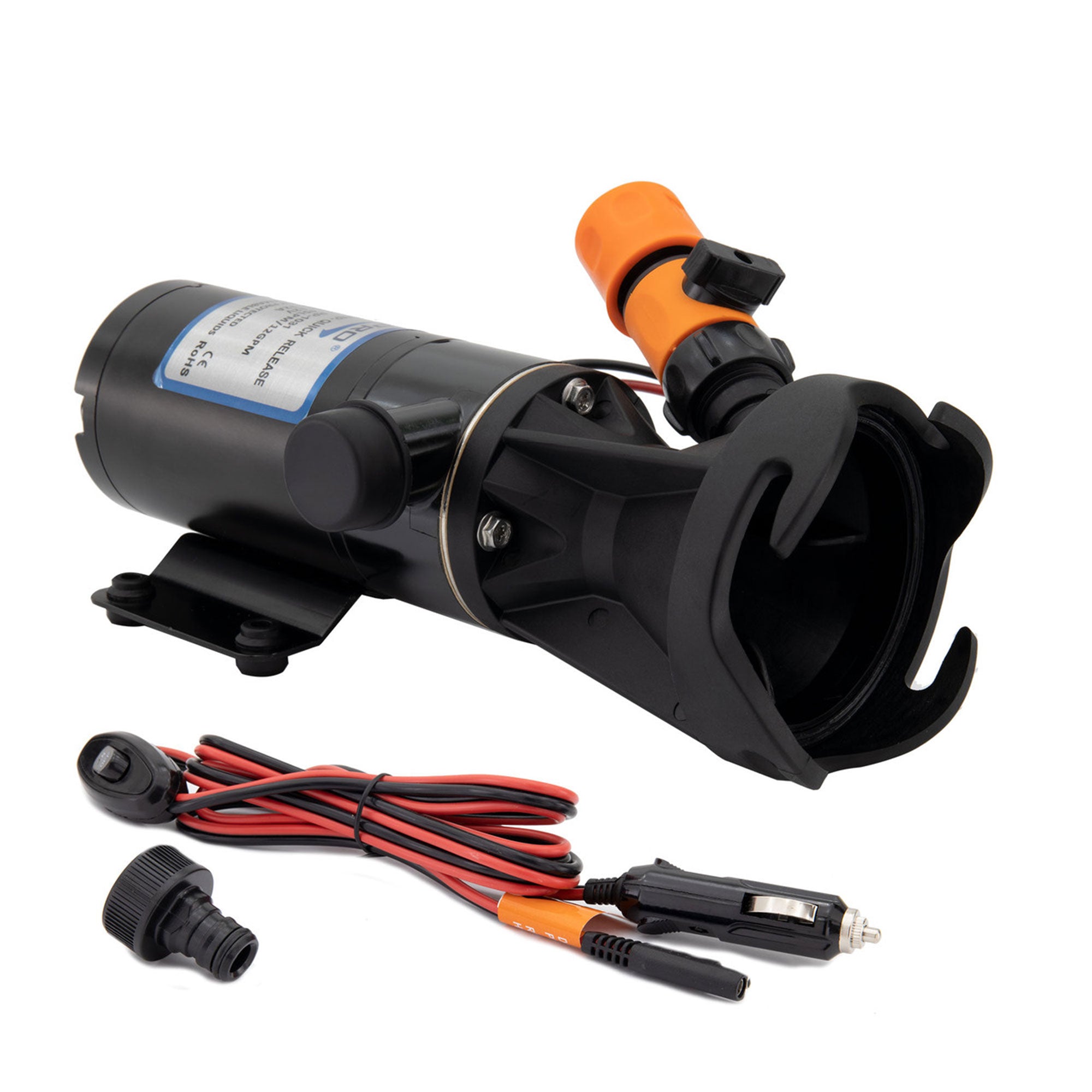 RecPro 12 Volt RV Macerator Pump, 12GPM Sewage Waste Grinder Dump Pump(Open Box)