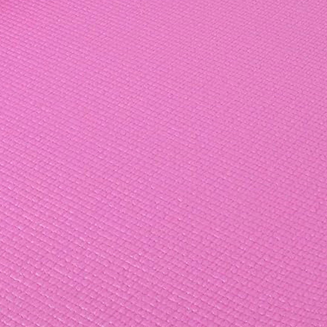 Signature Fitness All Purpose High Density No Tear Exercise Mat w/Strap, Pink - VMInnovations